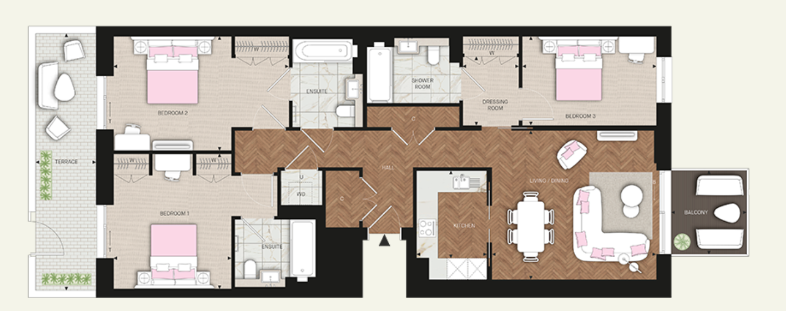 Floor plan view of Camden Goods Yard Floorplan