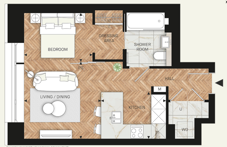 Floor plan view of Camden Goods Yard Floorplan