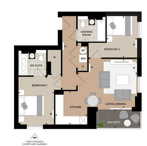 Floor plan view of Eden Grove Floorplan