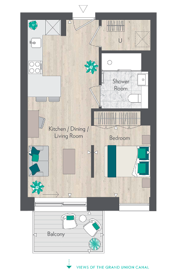 Floor plan view of Grand Union Floorplan