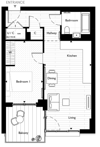 Floor plan view of Kidbrooke Village Floorplan