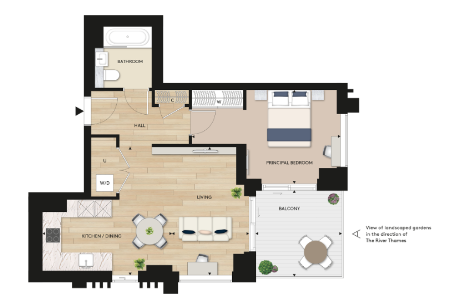 Floor plan view of King’s Road Park Floorplan