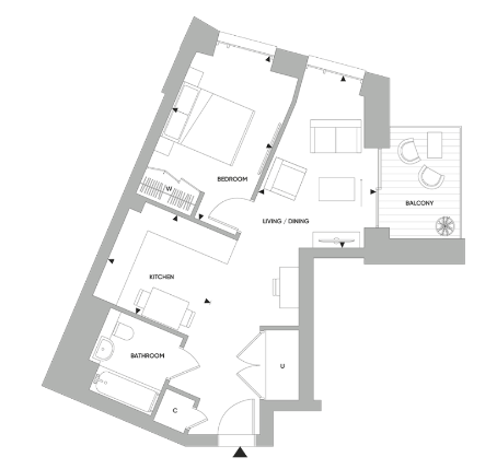 Floor plan view of King’s Road Park Floorplan