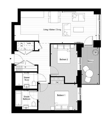 Floor plan view of Lombard Square Floorplan
