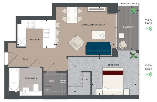 Floor plan view of London Dock Floorplan