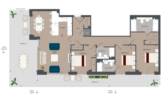 Floor plan view of London Dock Floorplan