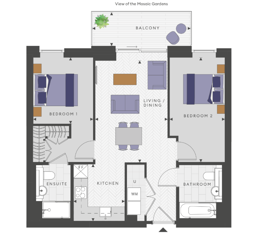 Floor plan view of Silkstream Floorplan