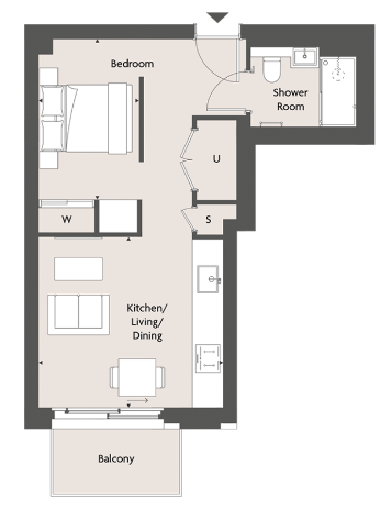 Floor plan view of The Exchange Floorplan