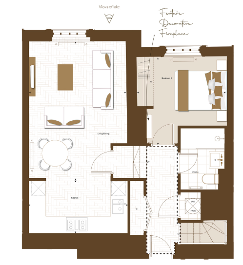 Floor plan view of Trent Park Floorplan