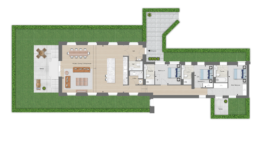 Floor plan view of Trent Park Floorplan