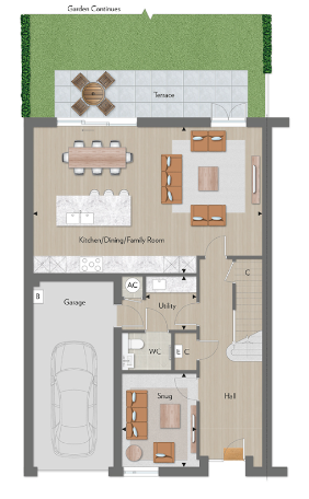 Floor plan view of Trent Park Floorplan